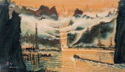 涂克 1973年 广西风景
